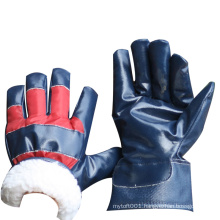 NMSAFETY drive in cold weather use thick polar liner winter working gloves